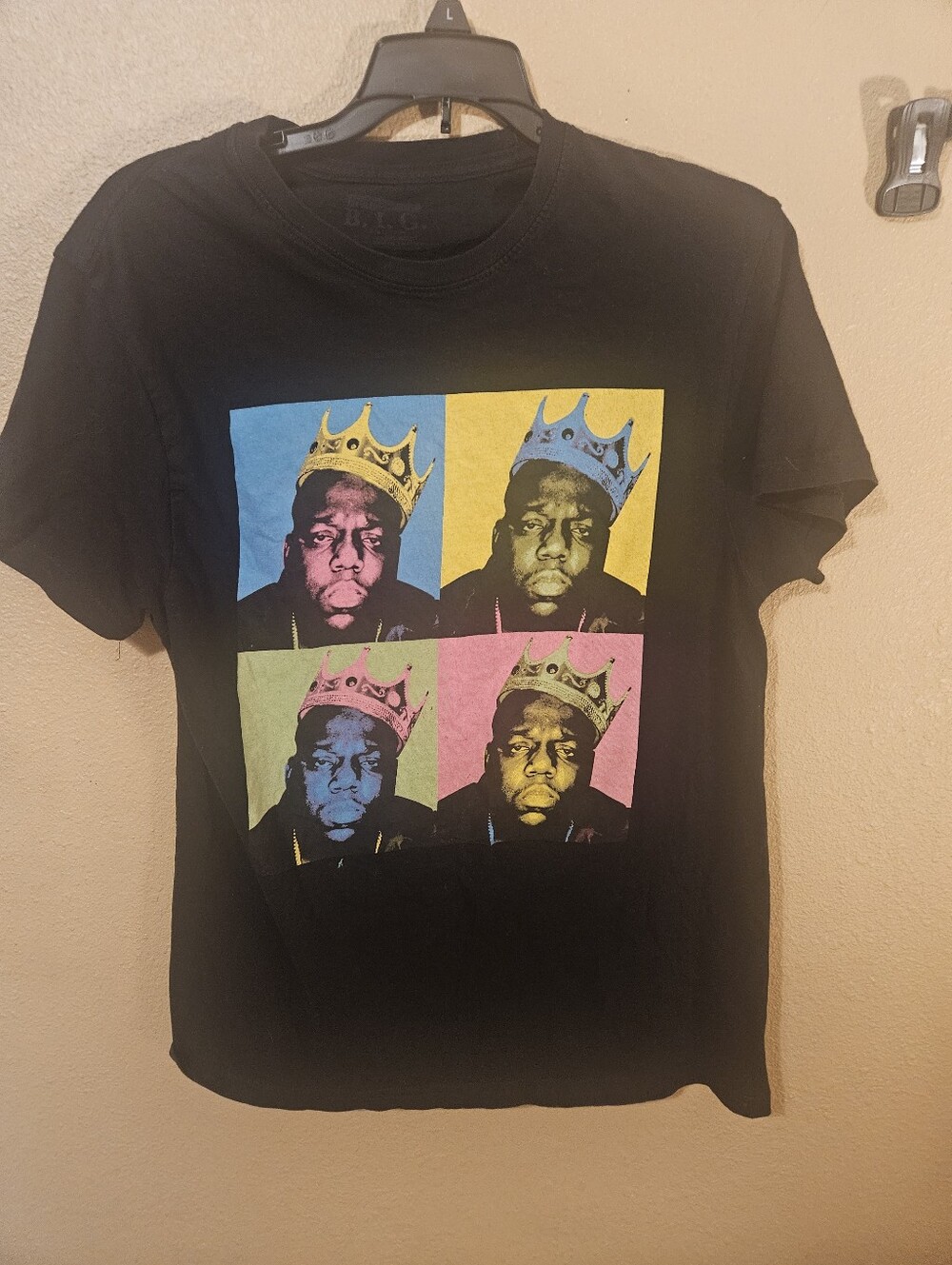 Notorious B.I.G. Brooklyn Mint Andy Warhol Style Short Sleeve T-shirt Sz Medium